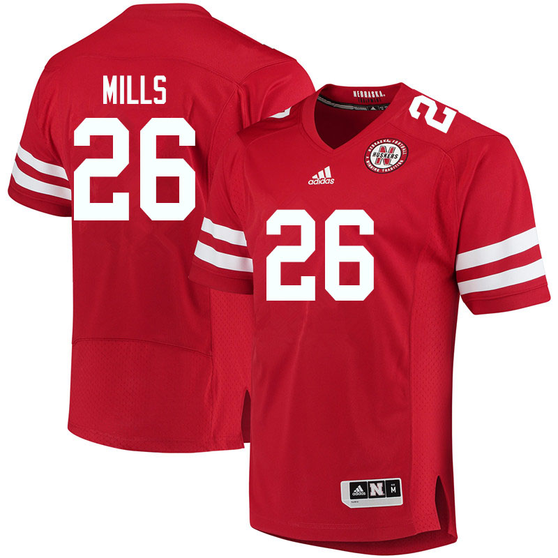 Women #26 Dedrick Mills Nebraska Cornhuskers College Football Jerseys Sale-Red